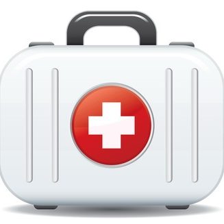 First aid box icon in vector format